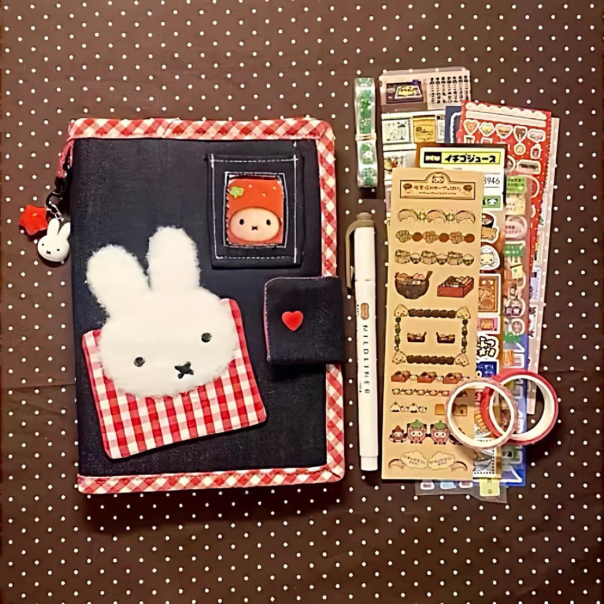 Planned Parenthood - A6 Cute Miffy Rabbit Denim Loose-leaf