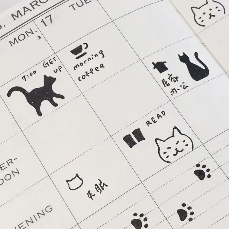 @*1Pc Cute Cat Double Sided Ru - Planned Parenthood ulasan dan harga