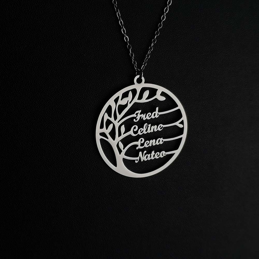 Custom Tree of Life Necklace f - Plant Parent Name ulasan dan harga